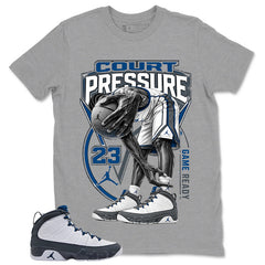 Graphic Tee to Match Flint Grey 9s - Court Pressure Shirt
