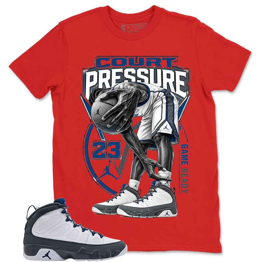Graphic Tee to Match Flint Grey 9s - Court Pressure Shirt