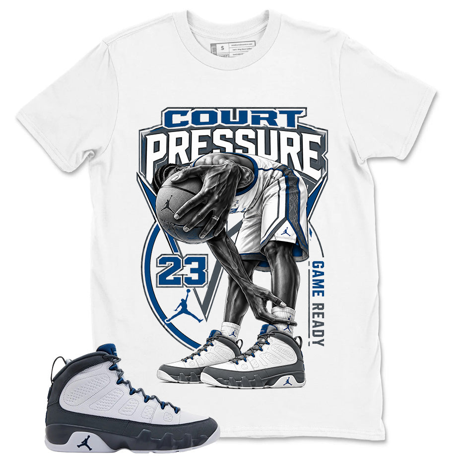 Graphic Tee to Match Flint Grey 9s - Court Pressure Shirt