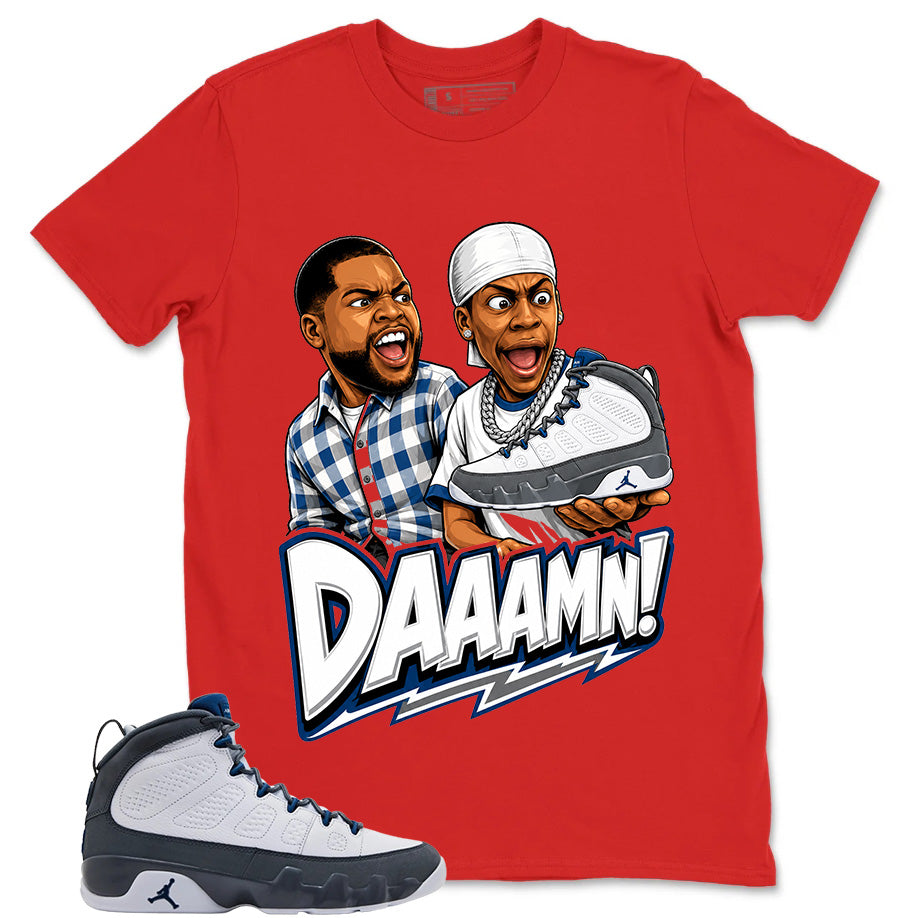 Graphic Tee to Match Flint Grey 9s - Daaamn Sneaker Shirt