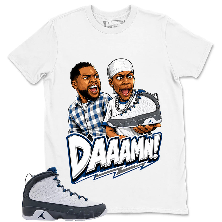 Graphic Tee to Match Flint Grey 9s - Daaamn Sneaker Shirt