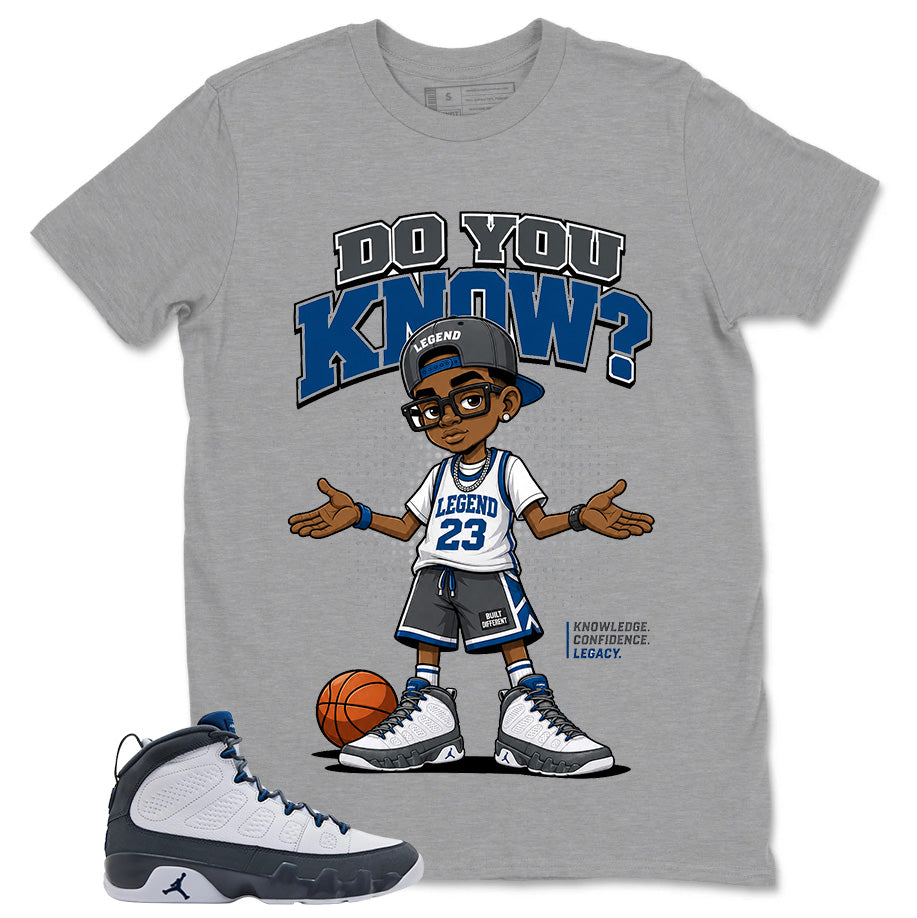 Graphic Tee to Match Flint Grey 9s - Do You Know Shirt