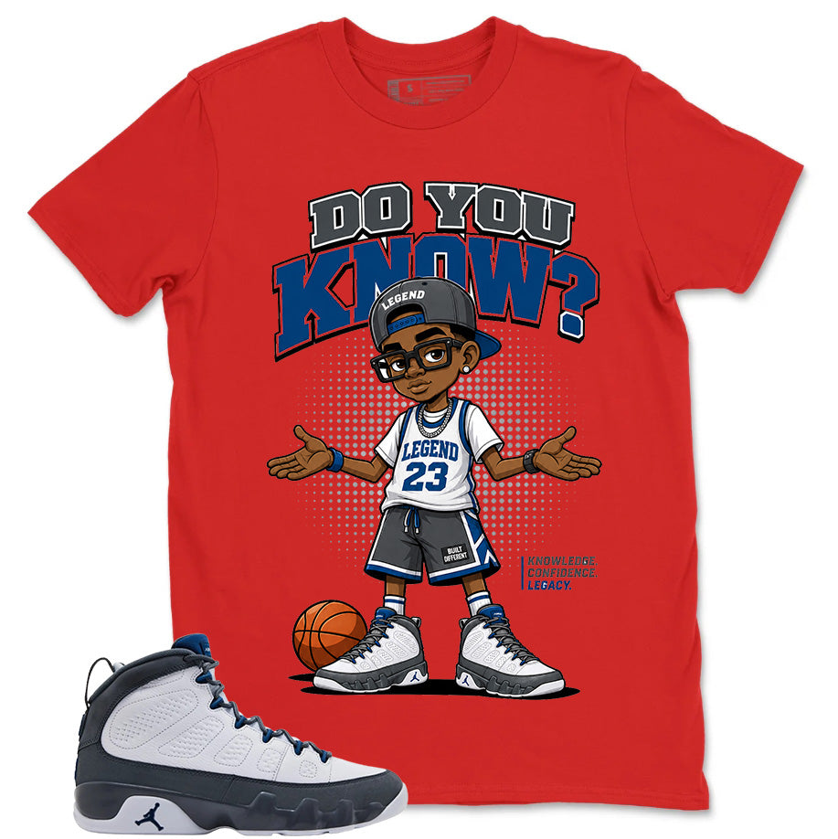 Graphic Tee to Match Flint Grey 9s - Do You Know Shirt