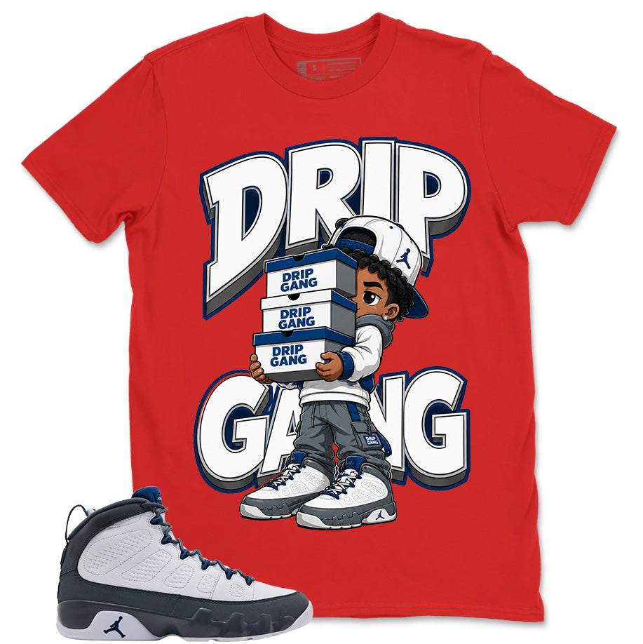 Graphic Tee to Match Flint Grey 9s - Drip Gang Shirt