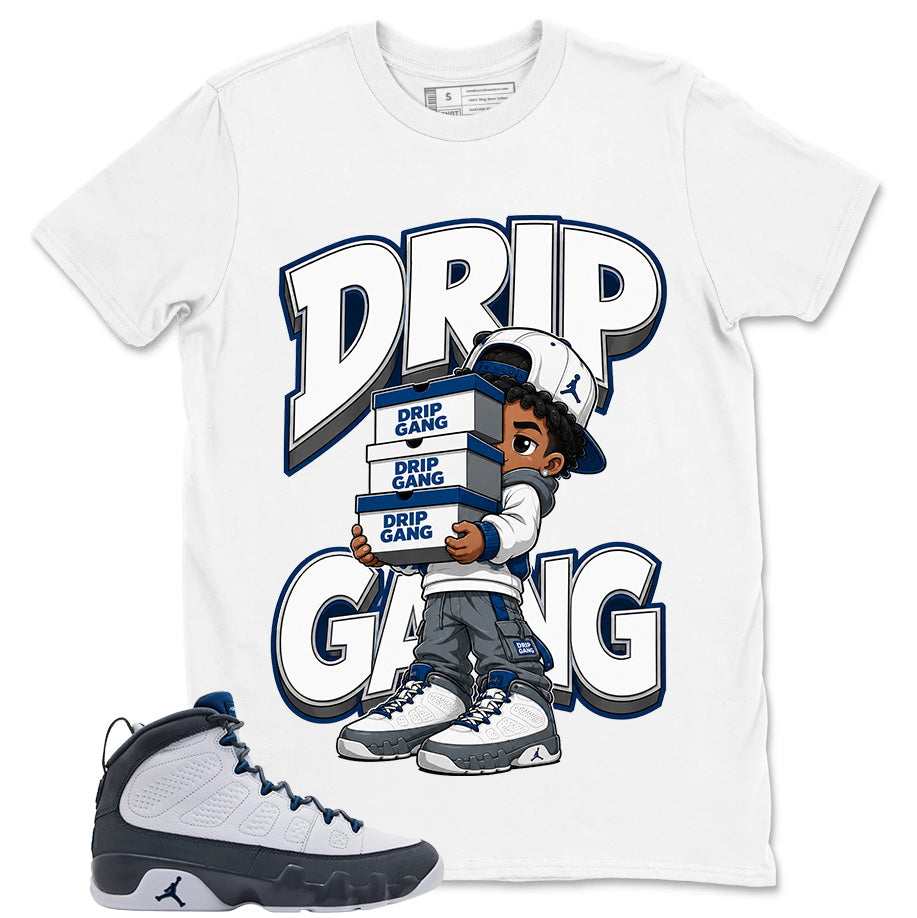Graphic Tee to Match Flint Grey 9s - Drip Gang Shirt