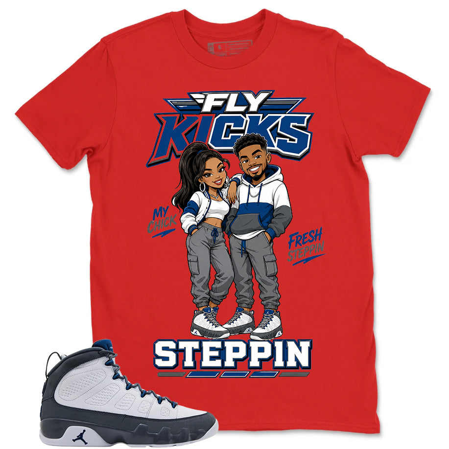 Graphic Tee to Match Flint Grey 9s - Fly Kicks Shirt