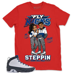 Graphic Tee to Match Flint Grey 9s - Fly Kicks Shirt