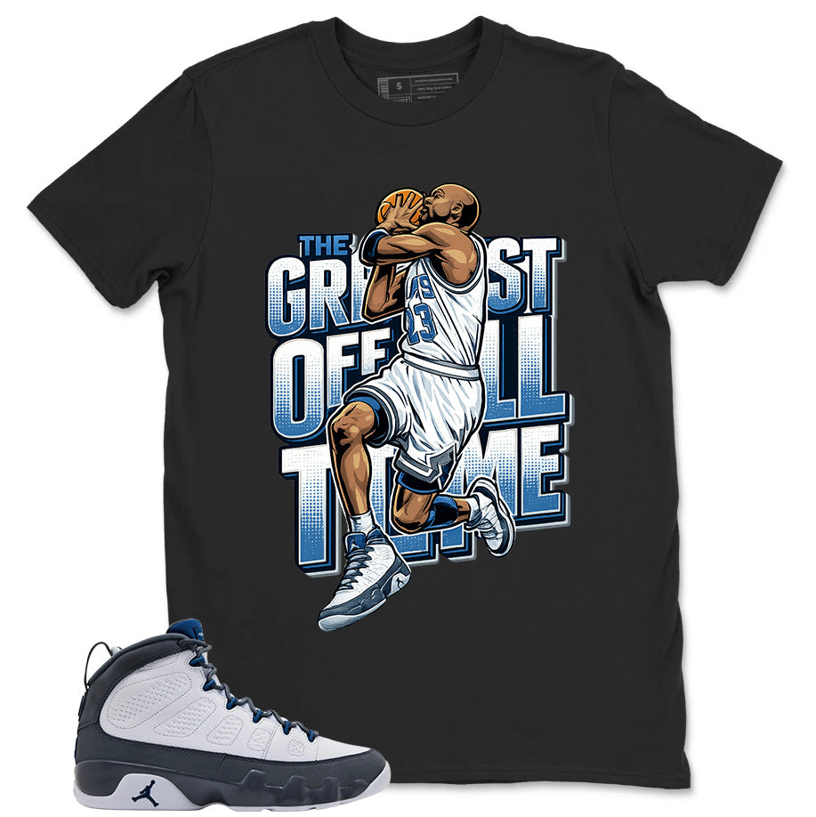 Graphic Tee to Match Flint Grey 9s - Greatest Of All Time Graphic