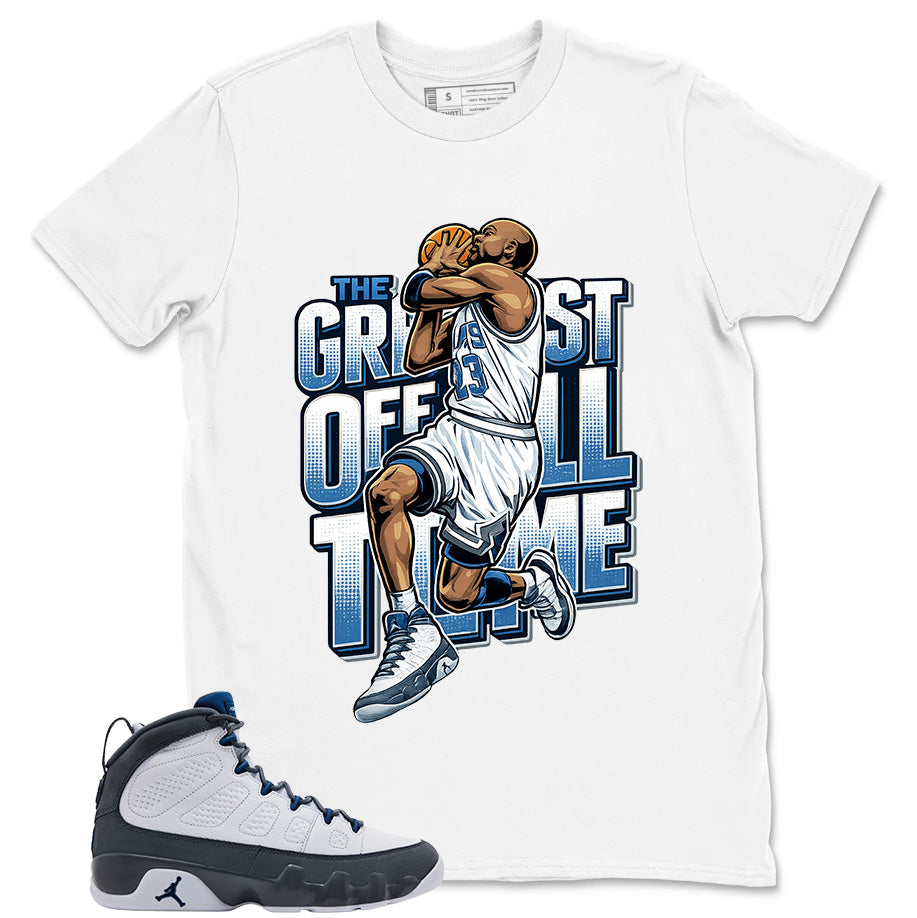Graphic Tee to Match Flint Grey 9s - Greatest Of All Time Graphic