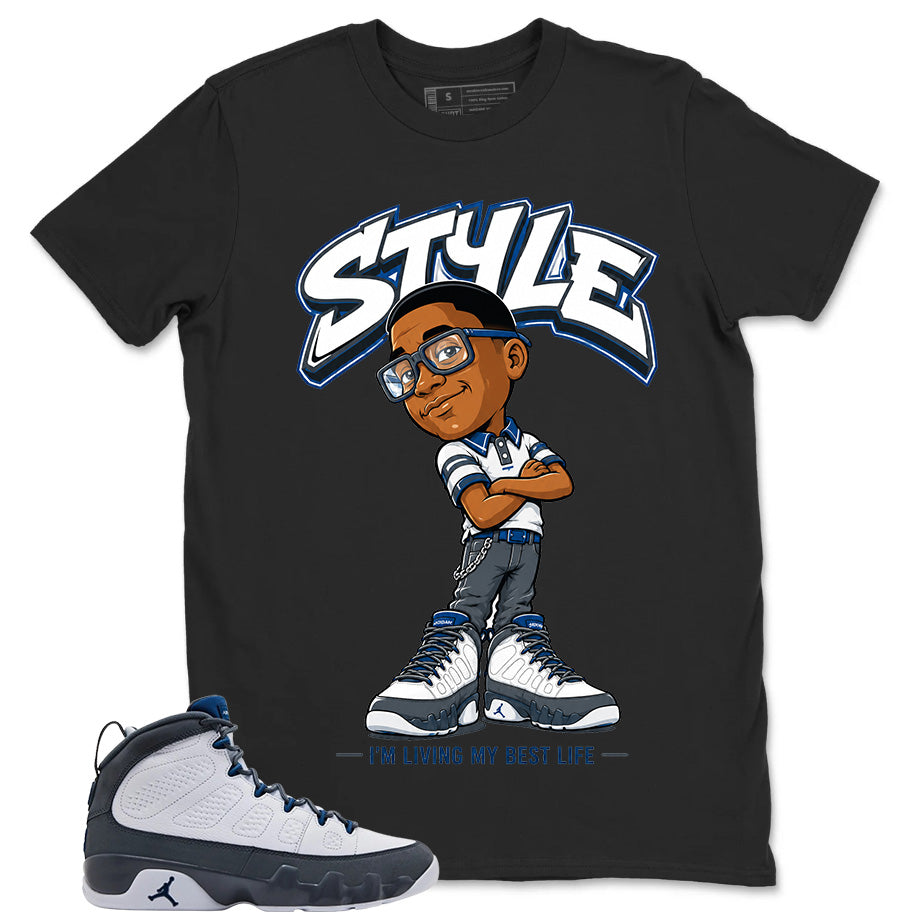 Graphic Tee to Match Flint Grey 9s - I'm Living My Best Life Shirt