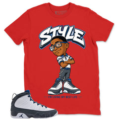 Graphic Tee to Match Flint Grey 9s - I'm Living My Best Life Shirt