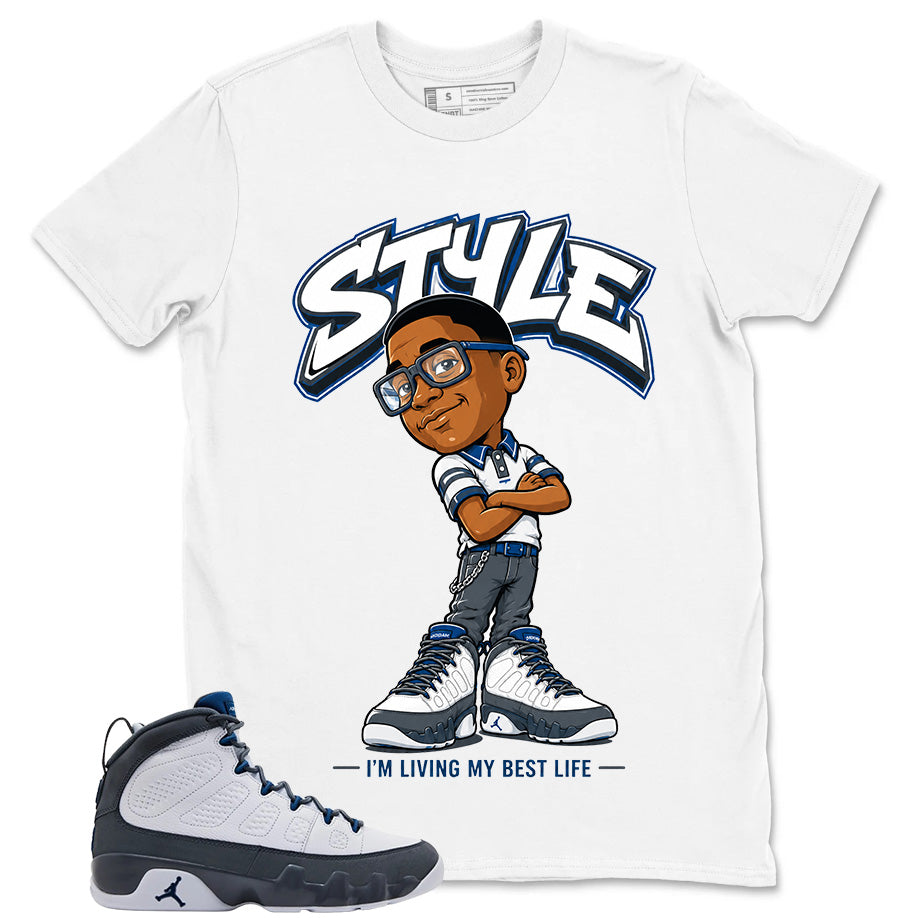 Graphic Tee to Match Flint Grey 9s - I'm Living My Best Life Shirt