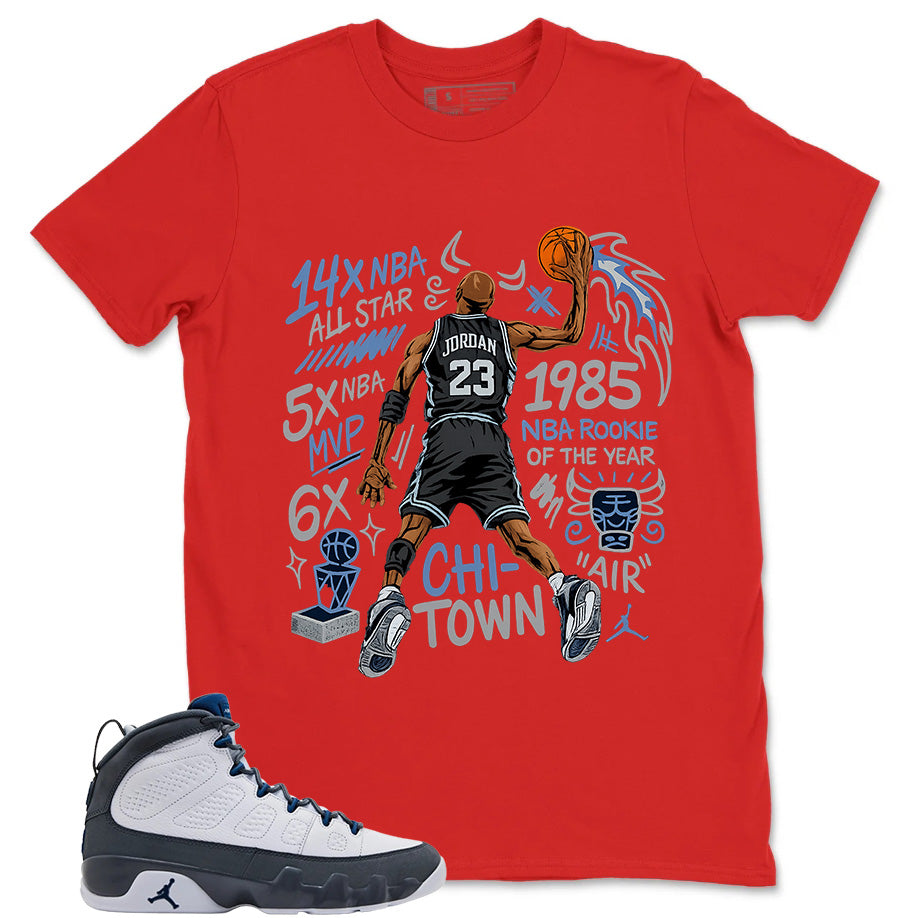 Graphic Tee to Match Flint Grey 9s Jordan 23 All Star Graphic