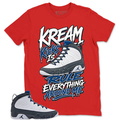 Graphic Tee to Match Flint Grey 9s - Kream Kicks Shirt