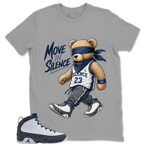 Graphic Tee to Match Flint Grey 9s - Move In Silence Shirt