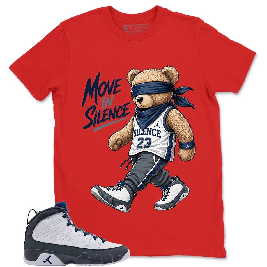 Graphic Tee to Match Flint Grey 9s - Move In Silence Shirt