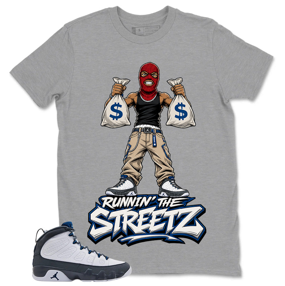 Graphic Tee to Match Flint Grey 9s - Runnin' The Street Graphic
