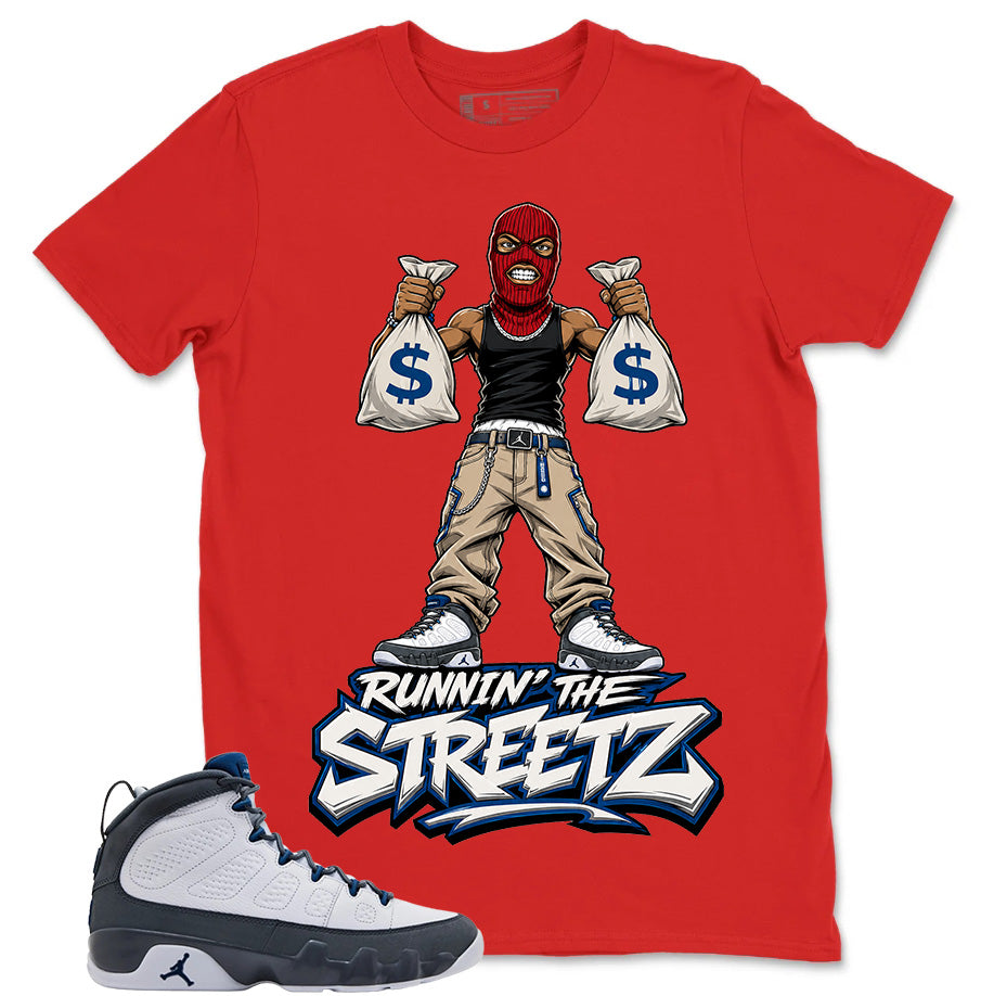 Graphic Tee to Match Flint Grey 9s - Runnin' The Street Graphic