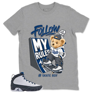 Graphic Tee to Match Flint Grey 9s - Skate Boy Shirt