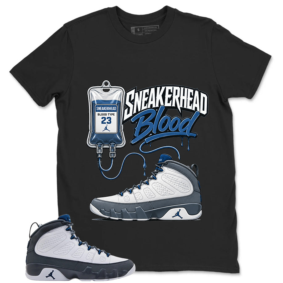 Graphic Tee to Match Flint Grey 9s - Sneakerhead Blood Shirt