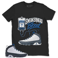 Graphic Tee to Match Flint Grey 9s - Sneakerhead Blood Shirt