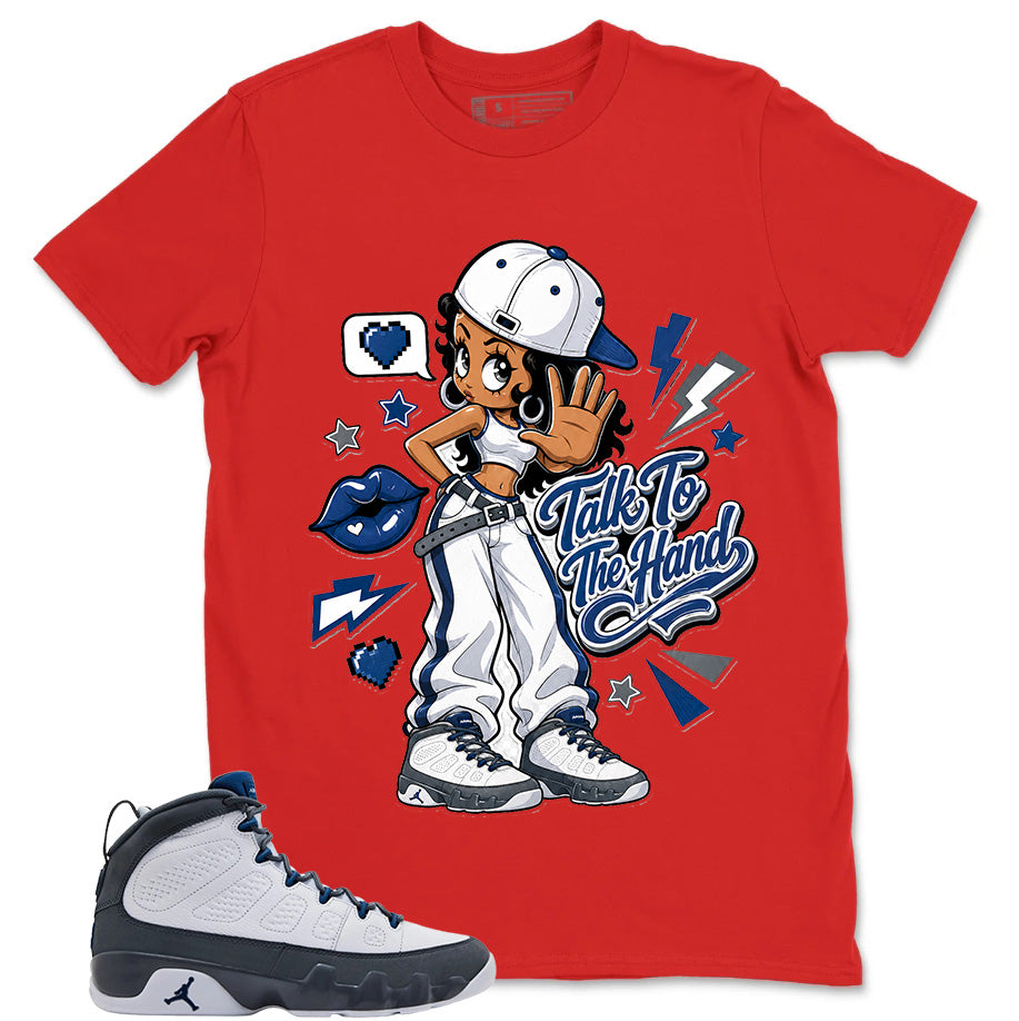 Graphic Tee to Match Flint Grey 9s - Talk To The Hand Shirt