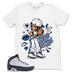 Graphic Tee to Match Flint Grey 9s - Talk To The Hand Shirt