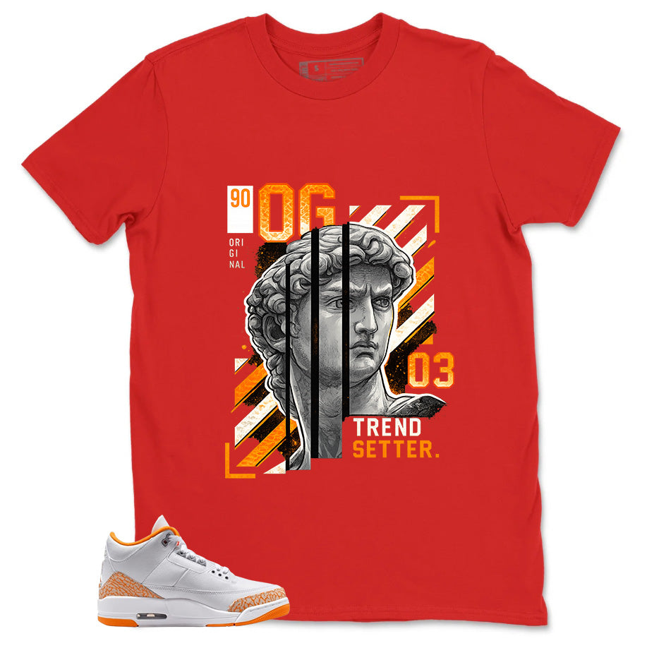 Graphic Tee Trend Setter Shirt - to Matching Air Jordan 3 Orange Citrus | Zadago
