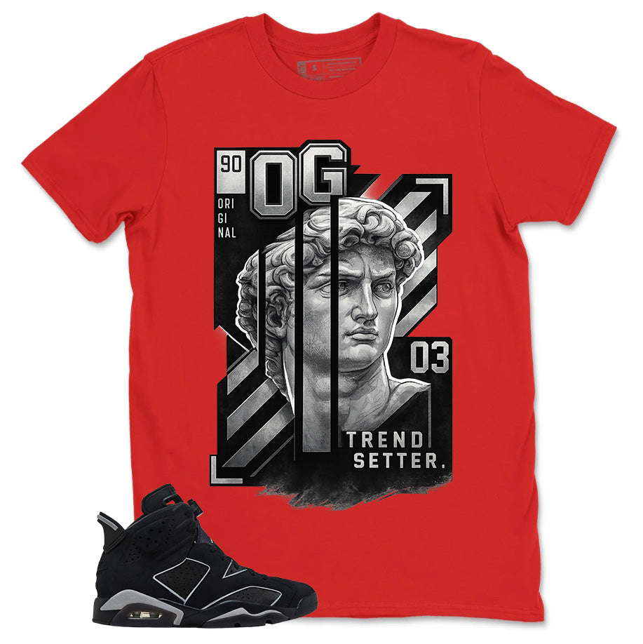 Graphic Tee Trend Setter Shirt - to Matching Air Jordan 6 Cap and Gown | Zadago