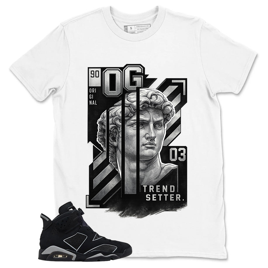 Graphic Tee Trend Setter Shirt - to Matching Air Jordan 6 Cap and Gown | Zadago