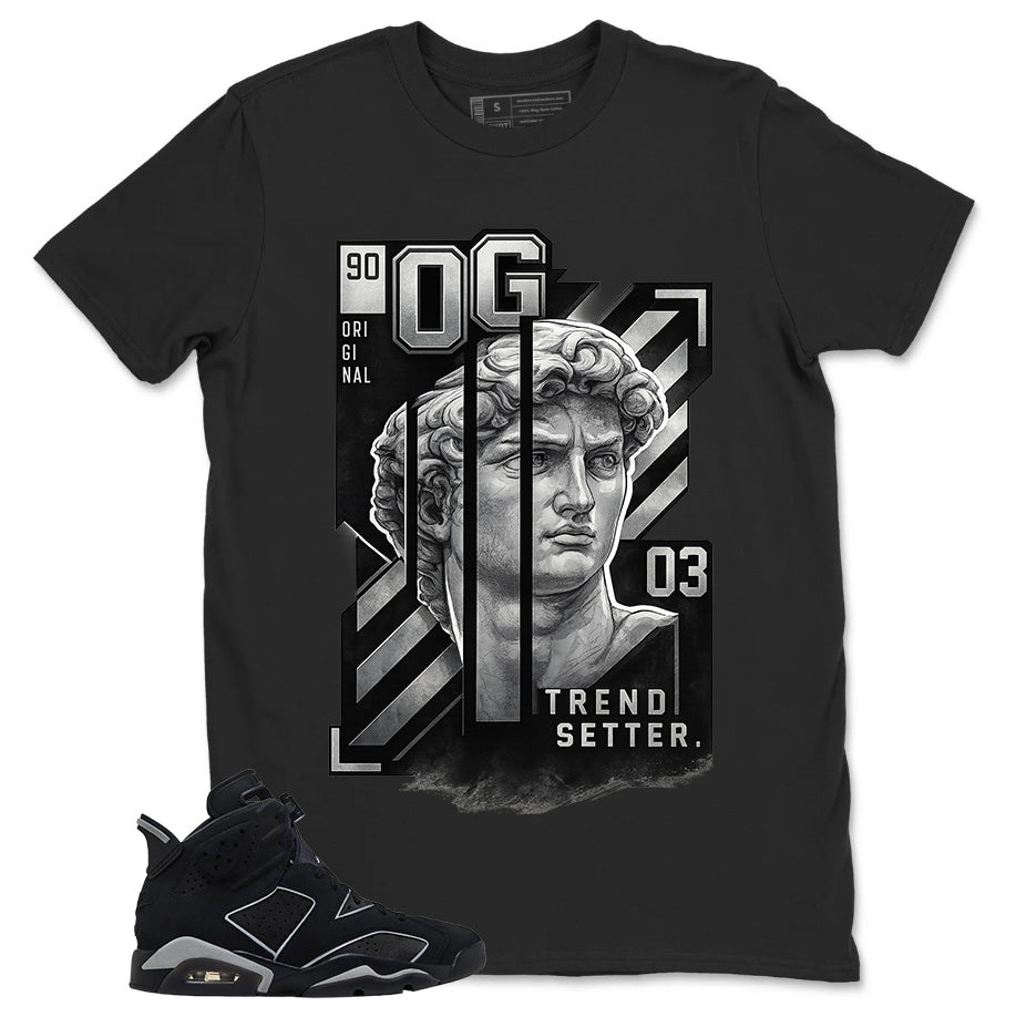 Graphic Tee Trend Setter Shirt - to Matching Air Jordan 6 Cap and Gown | Zadago