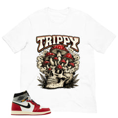 Graphic Tee Trippy Skull | Matching Jordan 1 Union LA Chicago Shadow | Zadago