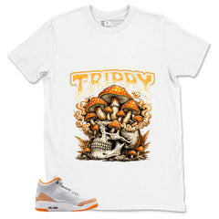Graphic Tee Trippy Skull Shirt - to Matching Air Jordan 3 Orange Citrus | Zadago