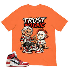 Graphic Tee Trust No One | Matching  Off-White x Air Jordan 1 Chicago | Zadago