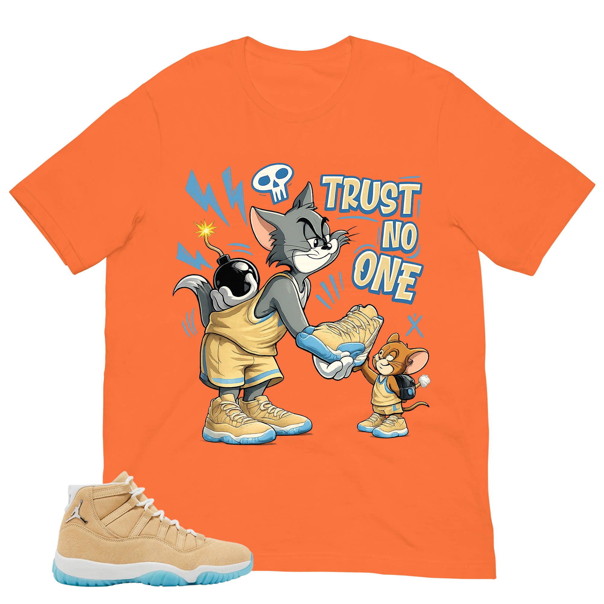 Graphic Tee Trust No One Shirt - to Matching Air Jordan 11 H-Town | Zadago