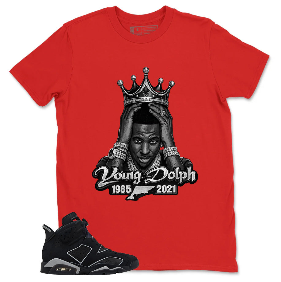 Graphic Tee Young Dolph Shirt - to Matching Air Jordan 6 Cap and Gown | Zadago