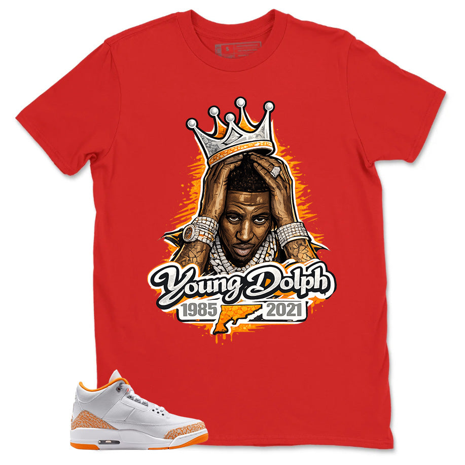 Graphic Tee Young Dolph Shirt - to Matching Air Jordan 3 Orange Citrus | Zadago