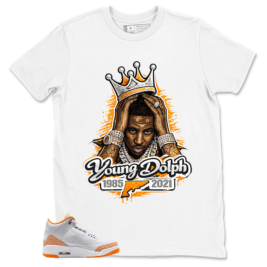 Graphic Tee Young Dolph Shirt - to Matching Air Jordan 3 Orange Citrus | Zadago