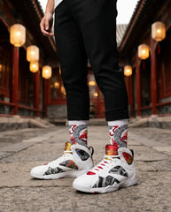 Greater China Sneaker Match Socks – Air Jordan 7 Retro Greater China Inspired Mid-Calf Crew Socks