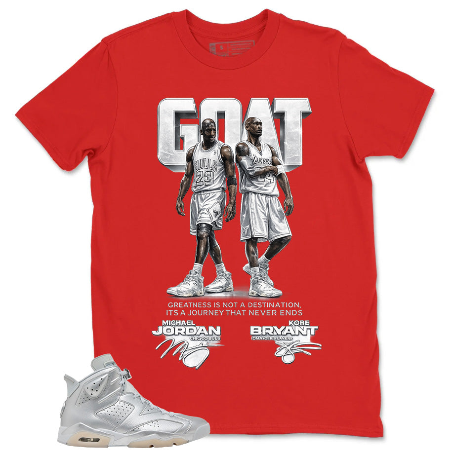 Greatest Journey Shirt - Match Air Jordan 6 x Paris Saint-Germain Metallic Silver