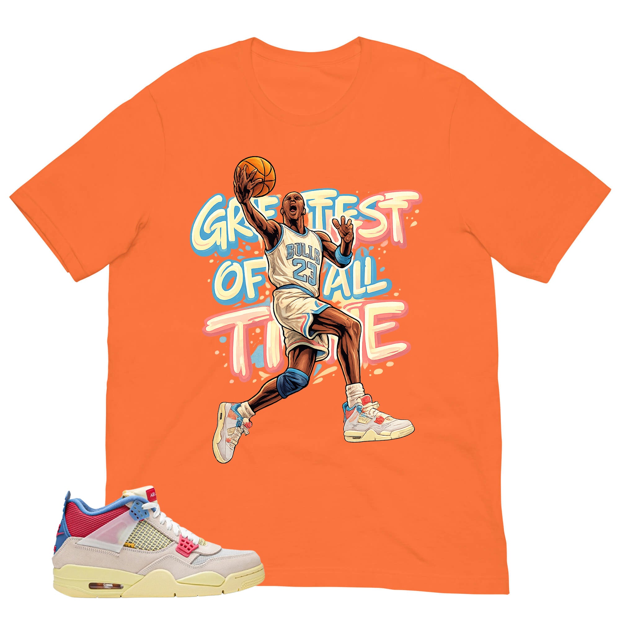 Greatest Of All Time Shirt - Match Union LA x Air Jordan 4 Guava Ice