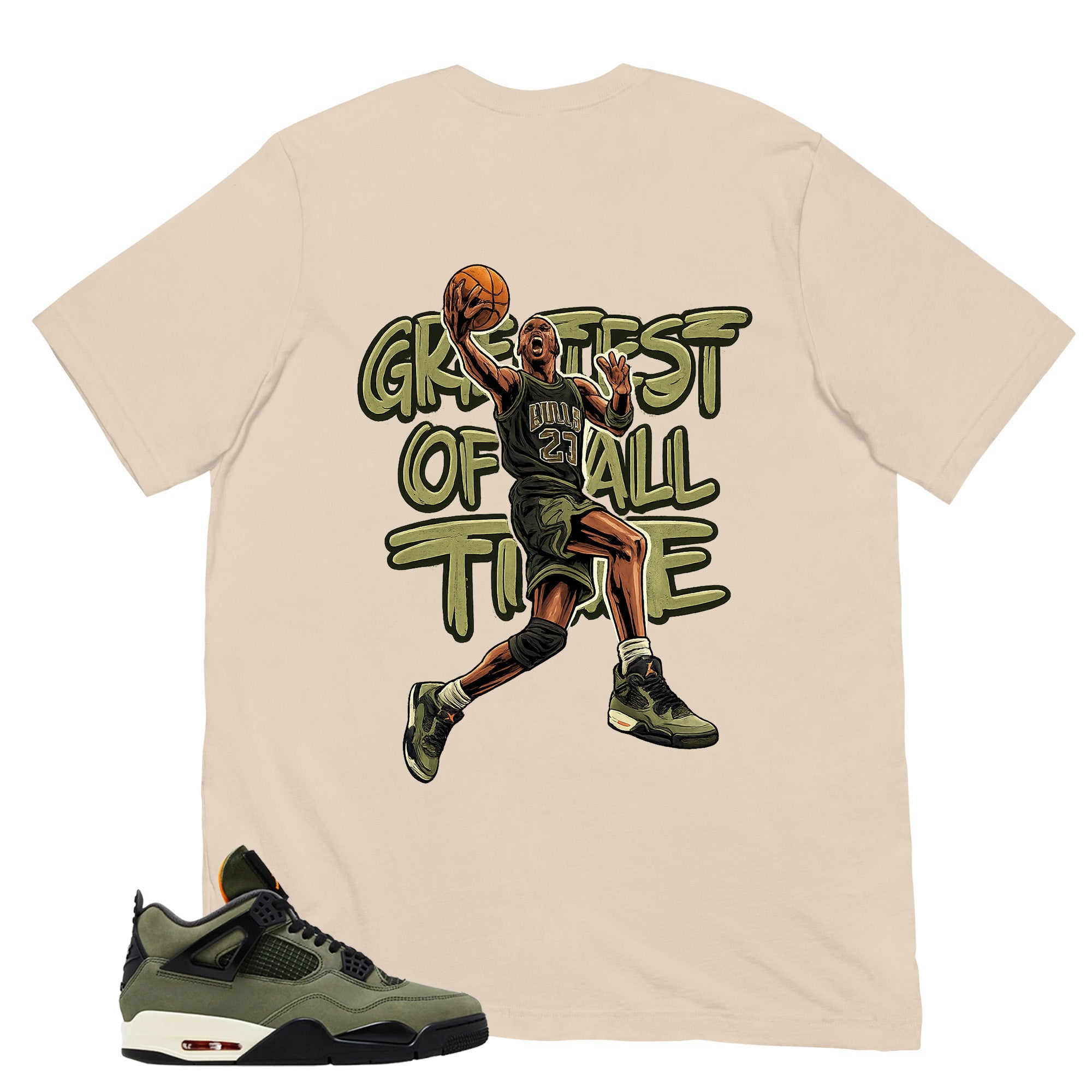 Greatest Of All Time Shirt - Match  Air Jordan 4 Undefeated