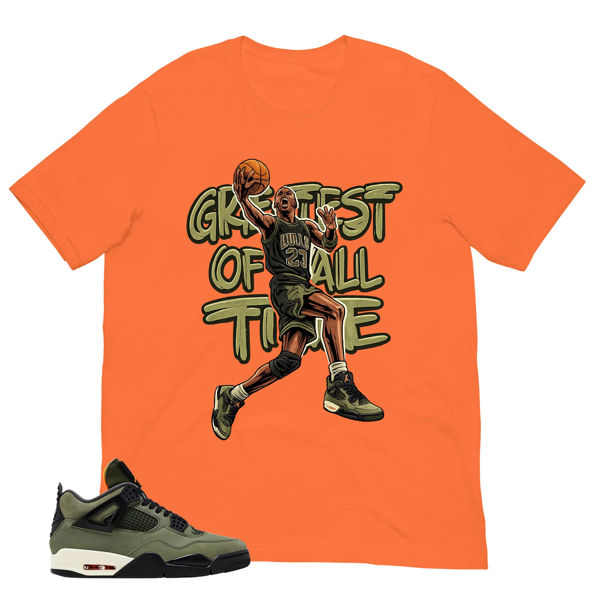 Greatest Of All Time Shirt - Match  Air Jordan 4 Undefeated