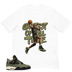 Greatest Of All Time Shirt - Match  Air Jordan 4 Undefeated