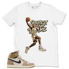 Greatest Of All Time Shirt - Match Cream Wmns Air Jordan 1 Khaki