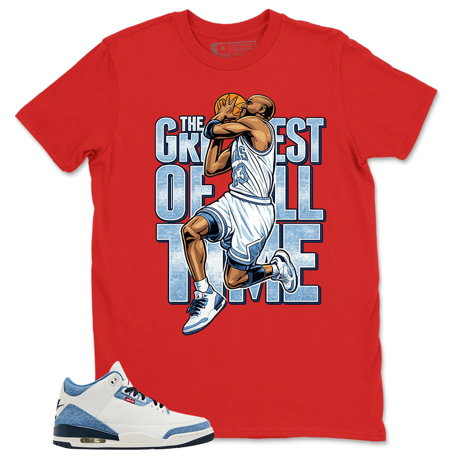 Greatest Of All Time Shirt - Match Levi’s x Air Jordan 3 Retro 'All-Star'