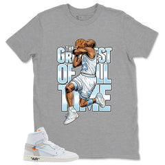 Greatest Of All Time Shirt - Match Virgil Abloh x Air Jordan 1 Alaska