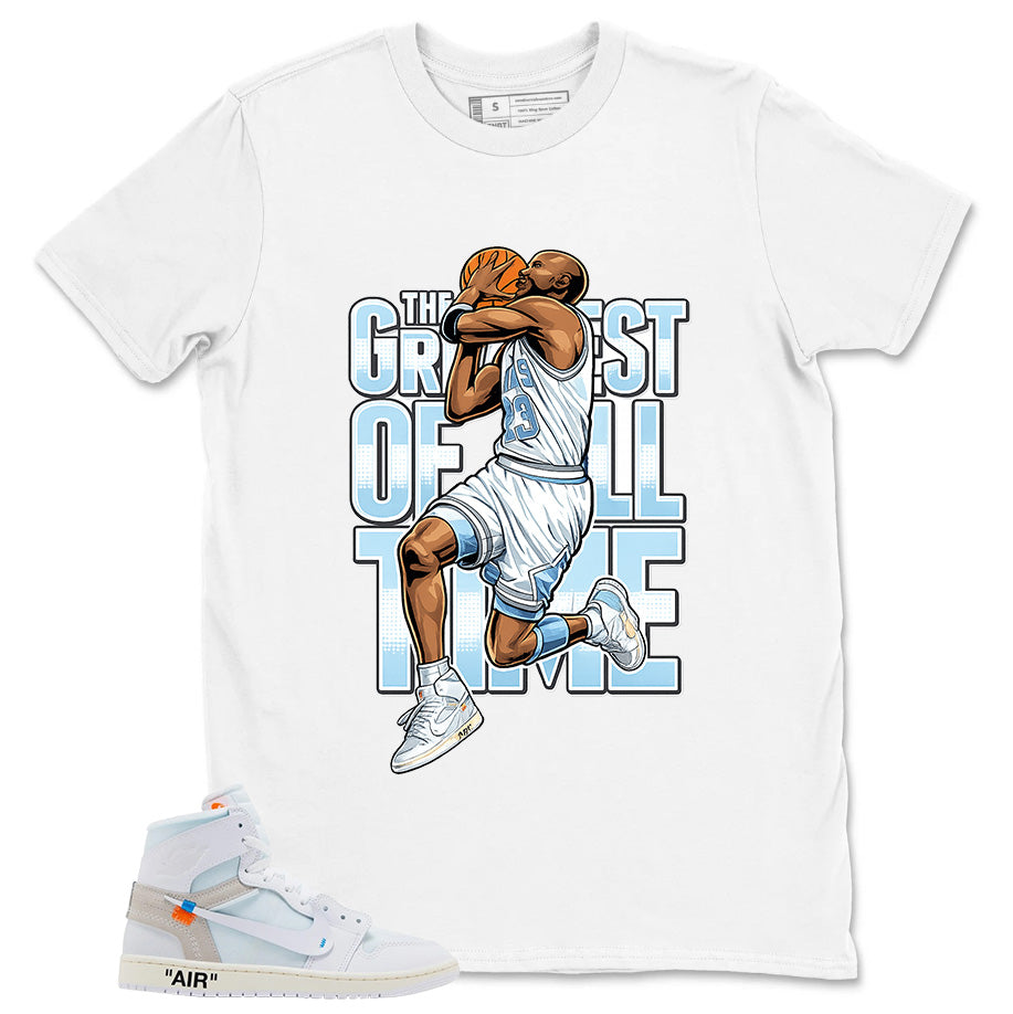 Greatest Of All Time Shirt - Match Virgil Abloh x Air Jordan 1 Alaska