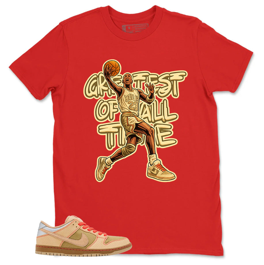 Graphic Tee Greatest Of All Time Shirt - Matching SB Dunk Low Songkran
