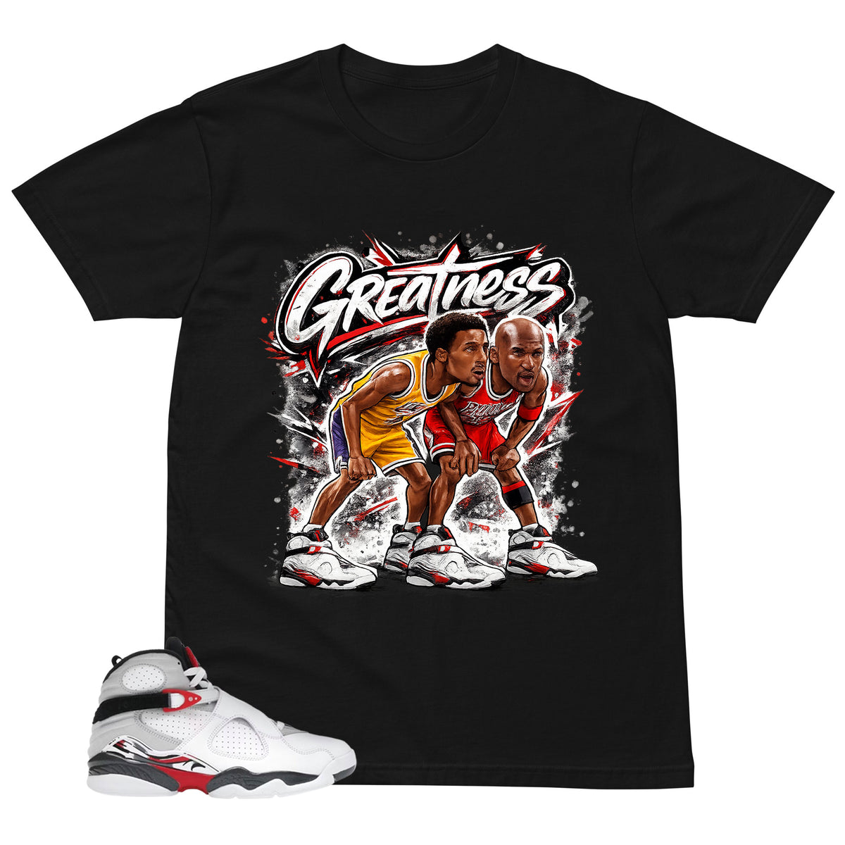 Graphic Tee to Matching 8s Bugs Bunny Greatness Shirt